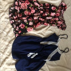 (2) girls rompers